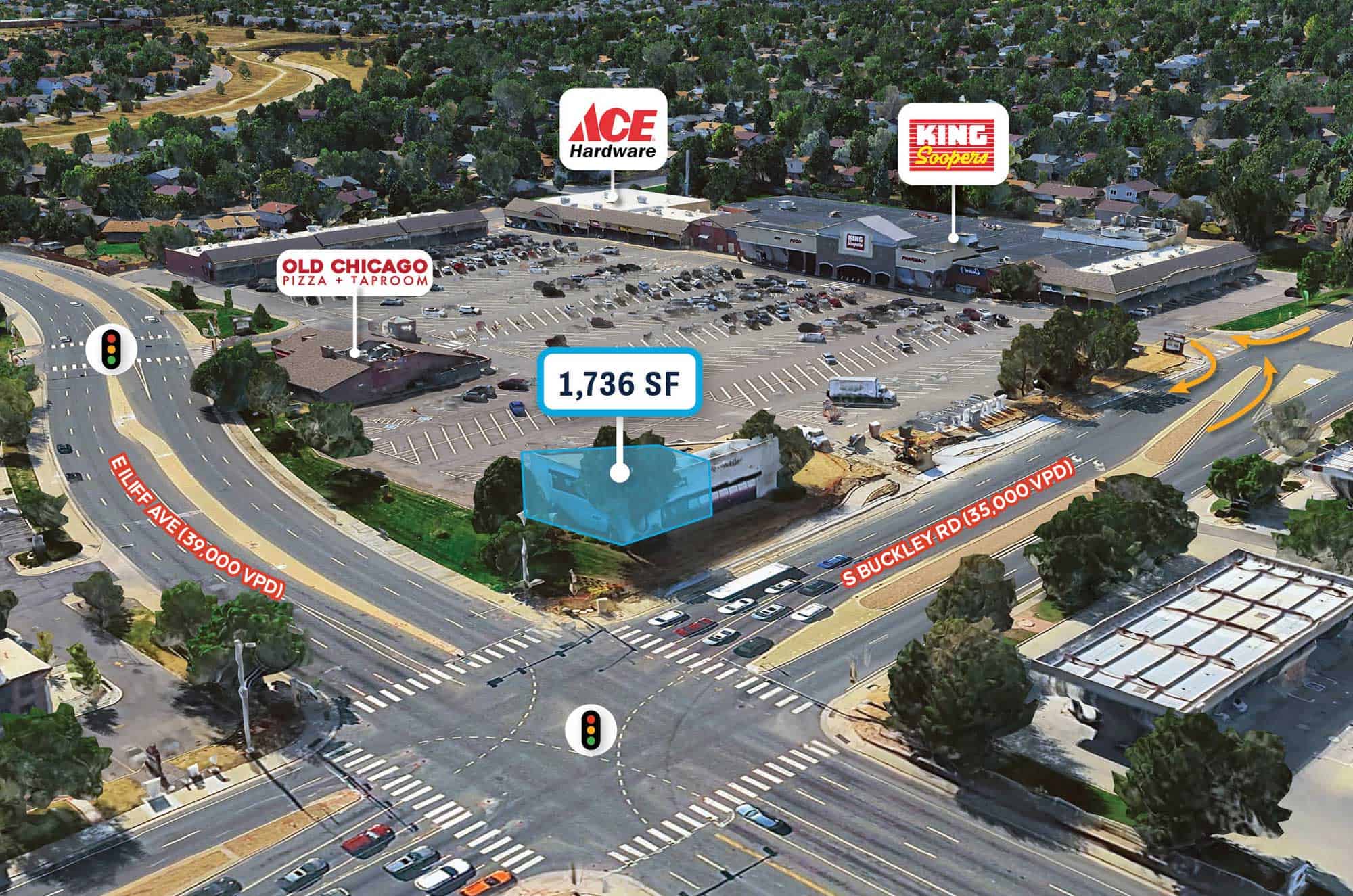 Signalized Corner Retail Available
