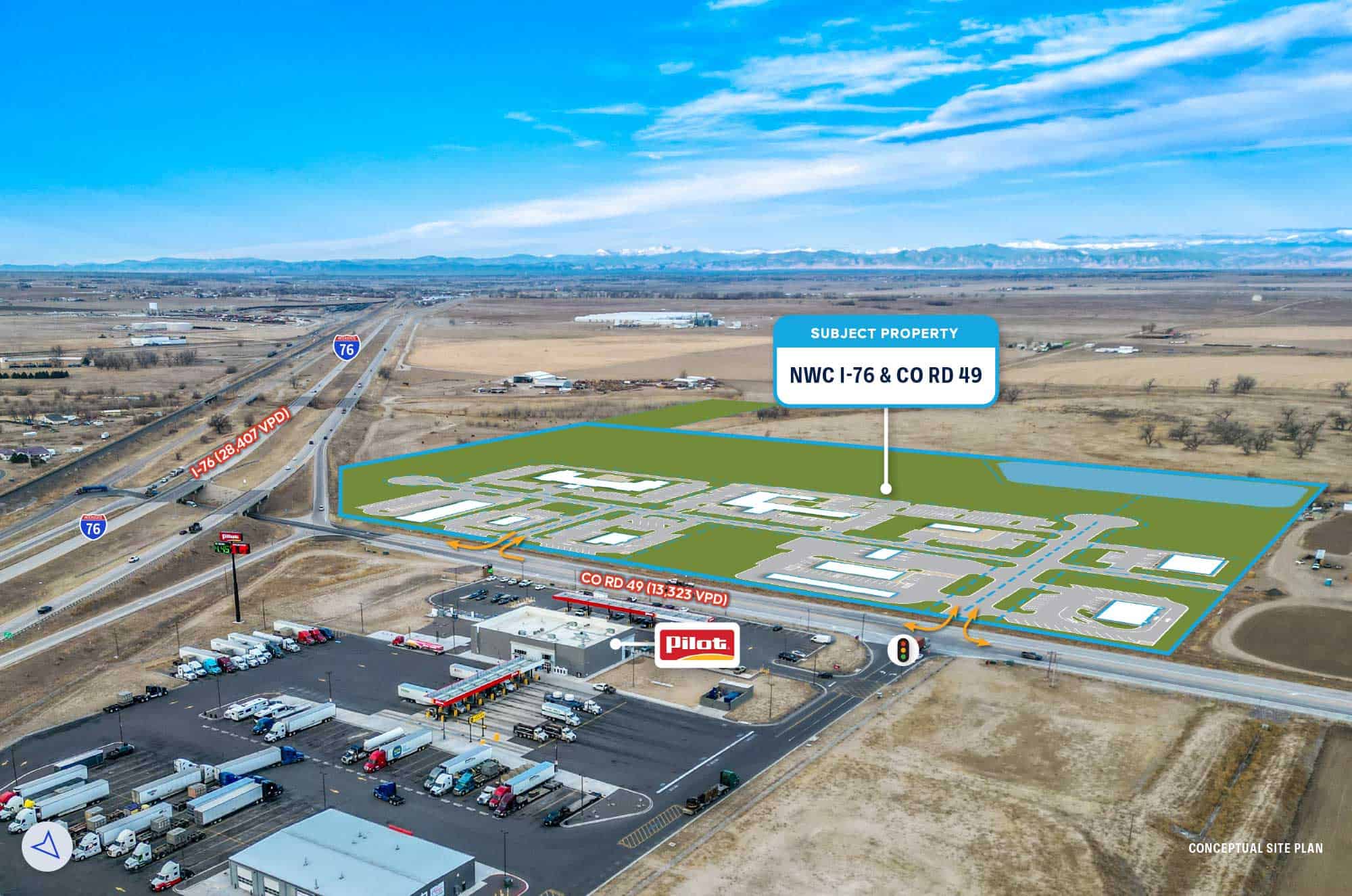NWC I-76 & CO Rd 49 — Hudson, CO