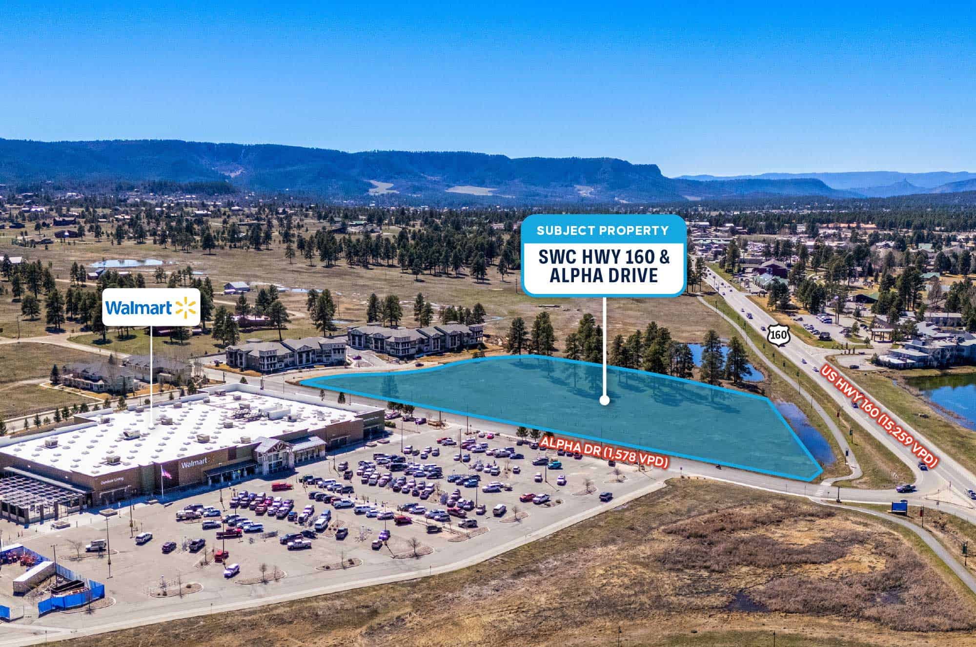 SWC Hwy 160 & Alpha Drive — Pagosa Springs, CO